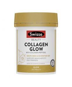 Swisse 胶原蛋白肽亮泽片 120粒 紧致皮肤 加强弹性 亮泽肌肤 Collagen Glow With Collagen Peptides