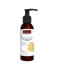 Swisse 麦卢卡蜂蜜焕肤泡沫洁面 120毫升 温和清洁 光彩保湿 Manuka Honey Daily Glow Foaming Cleanser